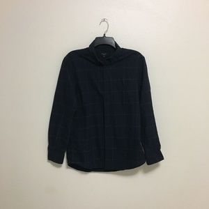 New Look Navy Blue Grid Shirt